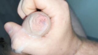 Ruined orgasm, messy sticky cum