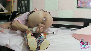 little anal session in colrfull outfits