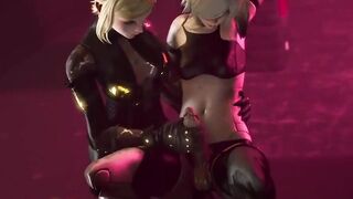 futa automata sex gangbang they all masturbate looking at each other gangbang