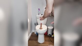 Wishing I was riding a real cock but this one still felt amazing