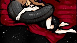 Half-snake man gently fucks his human lover... My Master is a Naga - Comic, Chapter 3