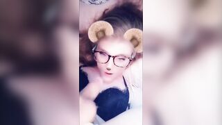 Super skinny Sissy trap Self facial full vid (3:45 Self Facial/Swallow