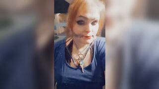 Solo tranny teasing the watchers