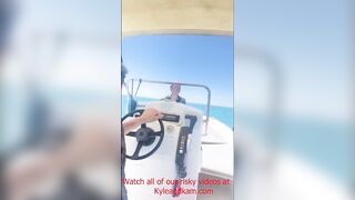 Blowjob on a boat
