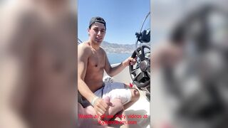Blowjob on a boat