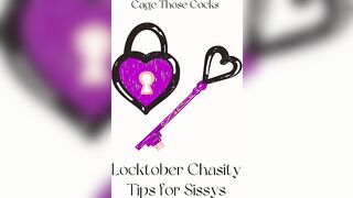 Locktober Chasity Tips For Sissy’s