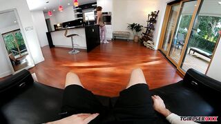 TGIRLSEX: Alexa Scout Sits On Your Cock!