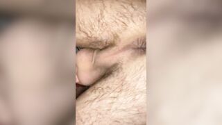 Sucking my cock and licking balls close-up