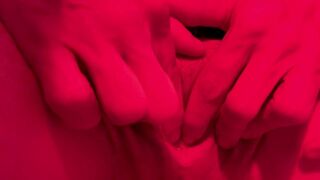 big ftm clit fucks his own pussy