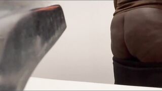 Bbw trans woman bounces big fat ass