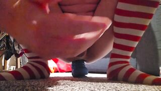 Stripey socks and an anal tentacle!