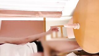 Japanese crossdresser masturbates with a dildo in her anus