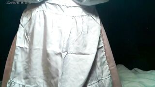 Anime Cosplay Sissy Maid Crossdresser shows off for the camera