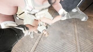 Hetero military jock fucks his best friend in the troop compartment