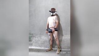 Sexy cowboy puppy