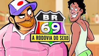 "BR69" The Sex Highway - Virgin backpacker had to give the ass to the rude trucker