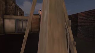 FEMBOY IS GAGGED TO A SEX MACHINE