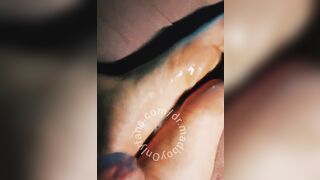 Guy cums and fuck shis feet