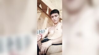 Big Dick teen masturbates