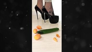 Mistress Pleasures Slaves by Trampling Crushing fake Cocks and Balls with High Heels! Veronica Taboo