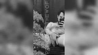 Lounging Mirror Cock Tease