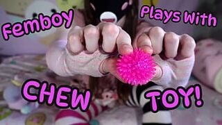 Femboy Plays With Chew Toy! (Teaser)