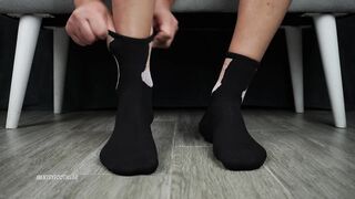 Big Dick Socks on Big Male Feet! Foot Fetish!