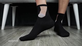 Big Dick Socks on Big Male Feet! Foot Fetish!