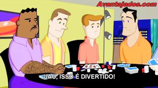 Gay cartoon the game of poker
