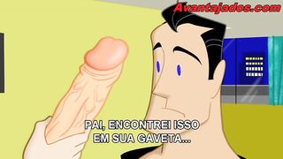 Gay cartoon the game of poker