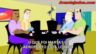 Gay cartoon the game of poker