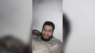 Pushing my cock to have cum dripping