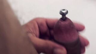 8mm urethral sounding masturbation