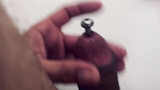 8mm urethral sounding masturbation