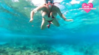 Huge Tits under Water