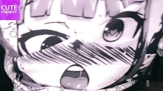 Femboy with a big cock shows you his recently cumshot and wet cock