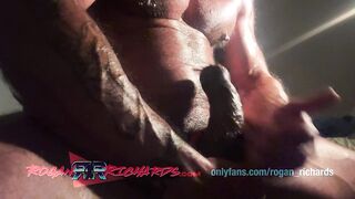 Verbal Dom Muscle Daddy strokes his huge cock