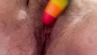 Dripping pussy up close