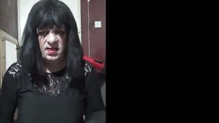 sissy crossdresser enjoying masturbation and anal sex part 2