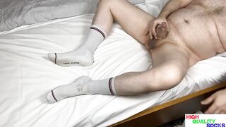 Hilfiger Dirty White Socks, Sleeve, Cumshot