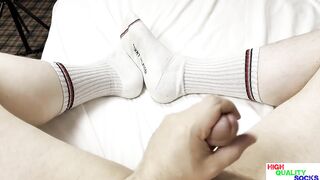 Dirty White Hilfiger Socks, Masturbation
