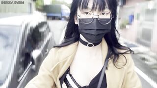 HA30 Wear sexy dress and stockings to visit someone, anal masturbated and ejaculated on his balcony！