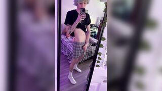 roommate interrupts teen student jerk off