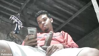 cumming on the chair