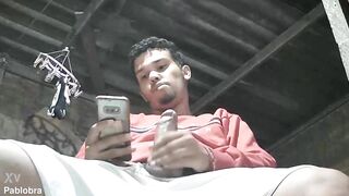 cumming on the chair