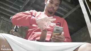 cumming on the chair