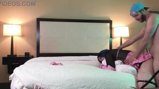 TS in Chastity Fucked Doggystyle