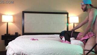 TS in Chastity Fucked Doggystyle