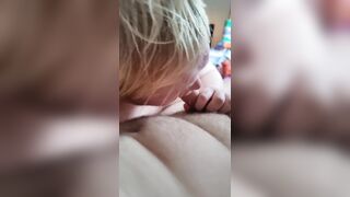 Sucking and swallowing a cub dick
