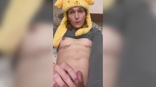 Trans Kawaii Princess Milks Her Cock (Mobile)